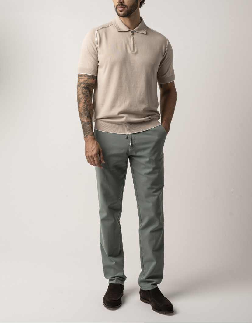Castello d'Oro Beige Polo T-shirt  image